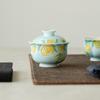 Hand-Painted Rose Gaiwan: Oil Painting Style Ceramic Tea Set for Women, High-Value Underglaze Color Gongfu Tea Brewing Bowl.