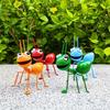 Cross Border Iron Big Eyed Ant Crafts 4pcs Set, Garden and Courtyard Decorations, Handicrafts and Ornaments