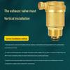 Copper Auto Air Vent Radiator Bleed Valve for Central Heating and Floor Heating Manifold (DN25).