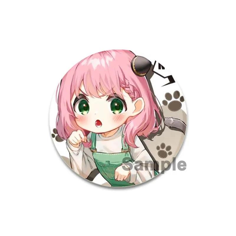 32/44/58mm SPY X FAMILY Enamel Pin Cute Anime Brooches Anya Forger Damian Lapel Pins Cartoon Badge Backpack Hat Jewelry Accessories Gift