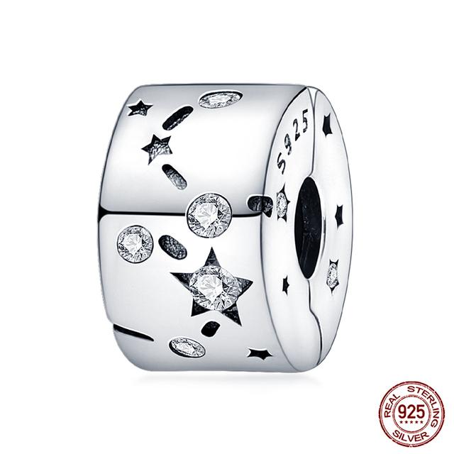 Fit moda 925 pulseiras originais 925 prata azul astronauta aeronaves encantos de viagem contas pingentes para mulheres moda jóias diy