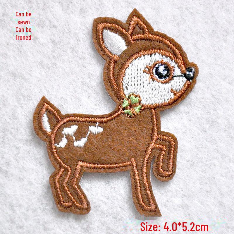 Cartoon Embroidery Patch Set for Clothing: Jeans, Down Jackets, and Repair