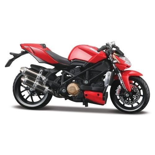 Jouet - MAISTO - DUCATI STREETFIGHTER S - Rouge - Echelle 1:12 - Pour adultes à partir de 14 ans