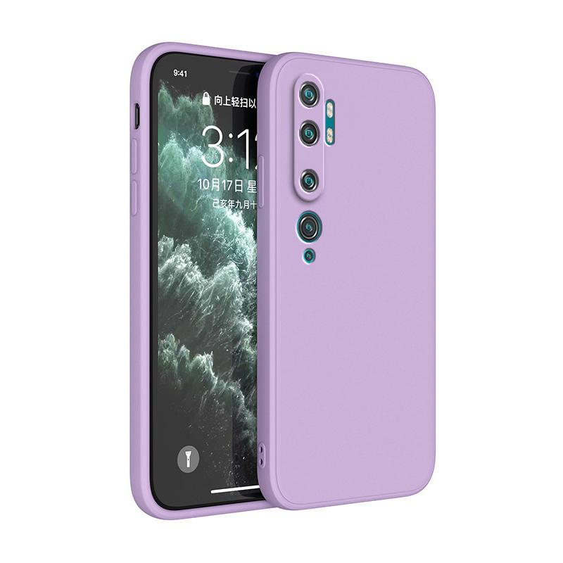 

Оригінальний м який чохол для Xiaomi Mi Note 10 CC9 Pro CC9E A3 Lite Square Liquid Silicone Note10 10Pro Luxury Shockproof Cover Fundas Xiaomi Note 10 Pro фіолетовий