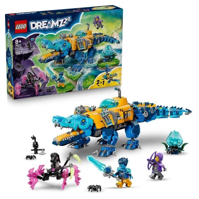 LEGO DREAMZzz 71512 The Crocodile Submarine - 2-in-1 Construction Toy for Ages 8+