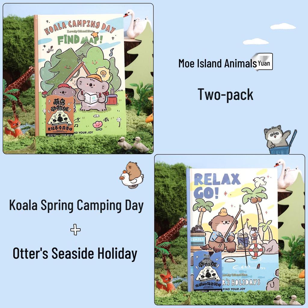 Cute Cartoon Zoo Notebook: Ideal Diary and Gift for Elementary Students