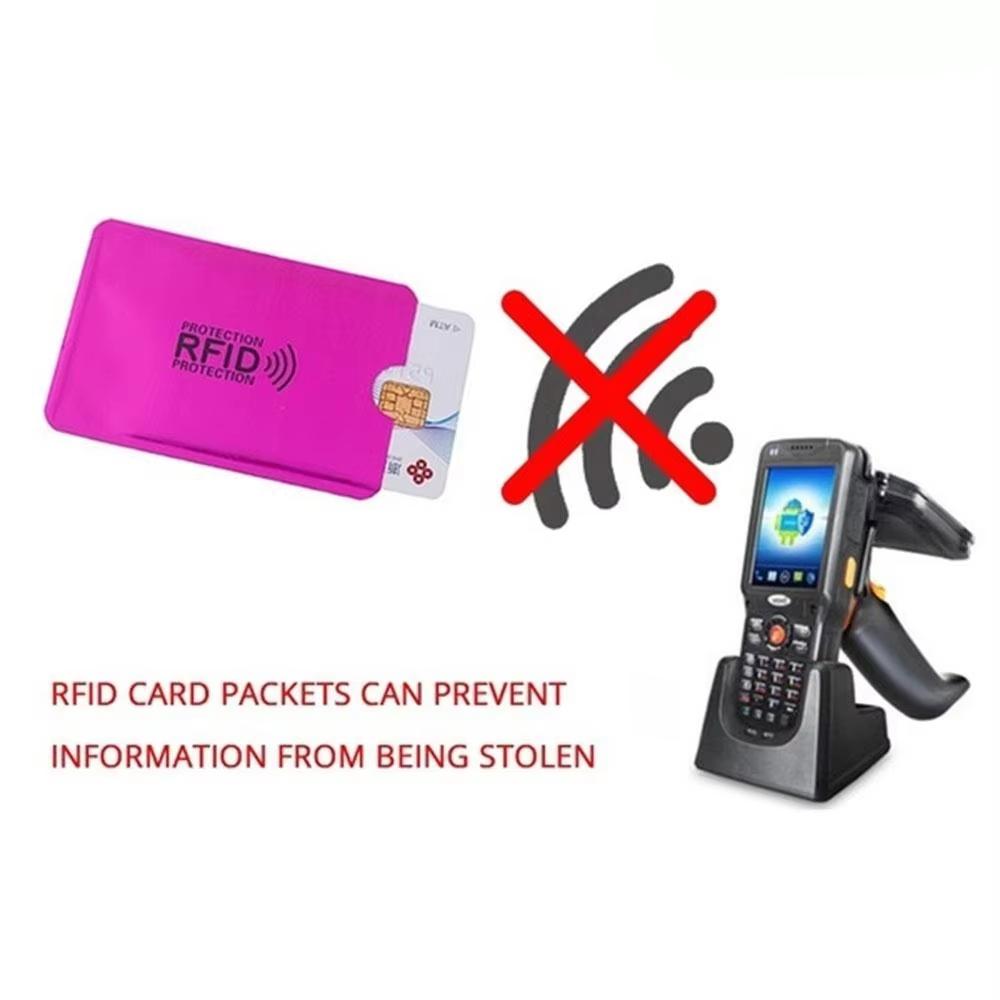 10Pcs Ultrathin Anti Rfid Wallet Blocking Reader Lock Bank Card Holder Anti Theft Credit Card Case Protection New Rfid Card