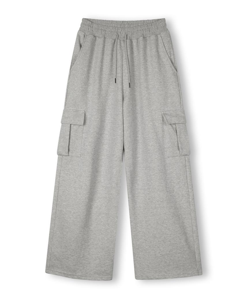 TOPBOY [2Pack Non-Fleece Or Fleece] Cargo Straight Sweatpants 2 Colors (Type A)
