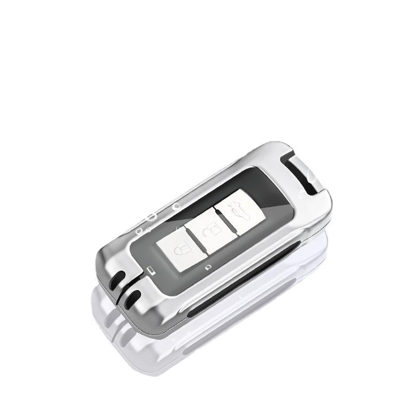 Genuine Leather Key Case for Mitsubishi Outlander, ASX, Eclipse Cross, Pajero