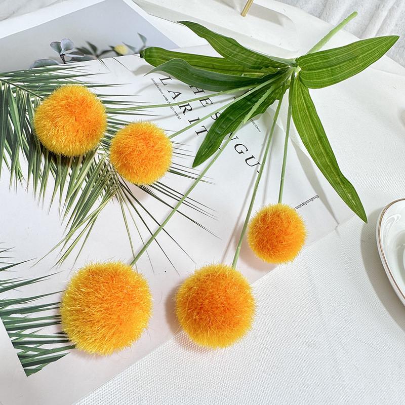 Ball Flower Wedding With Soft Flocking For Photography Studio And Home Decor Use