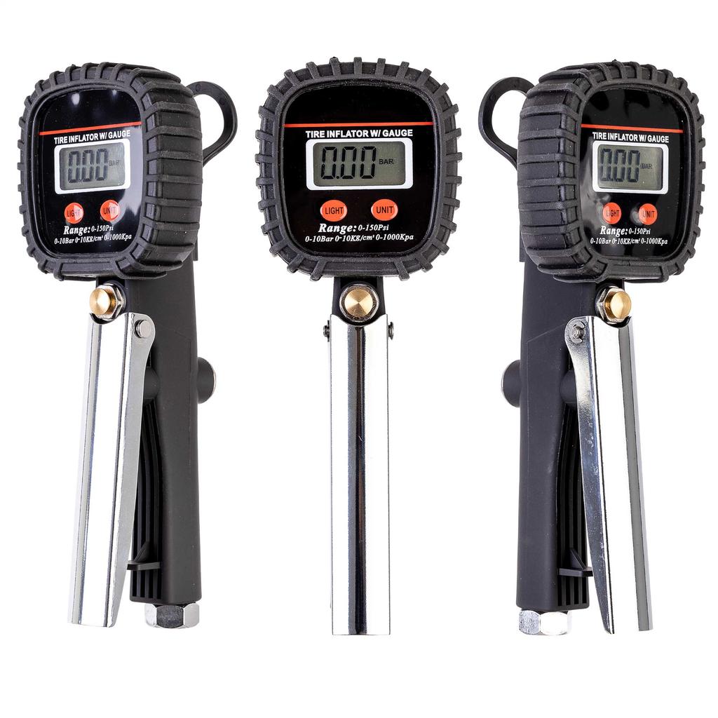 TIRE INFLATOR GUN WITH DIGITAL MANOMETER