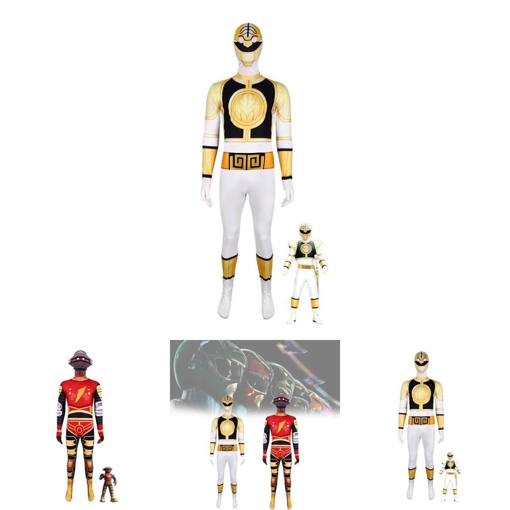 Mighty Morphin Power Rangers Dinosaur Cosplay Suit For Kids Halloween Costume Party