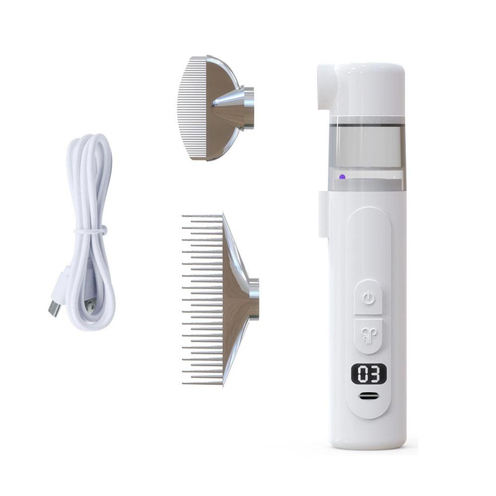 USB Rechargeable Dog Hair Clippers 2-In-1 Pet Grooming Clipper Electric Pet Lice Remover  Home Use