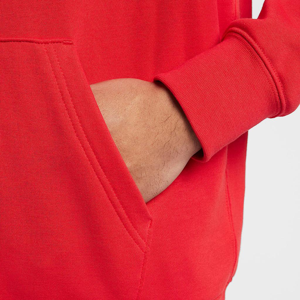 Nike Club Futura Solid Logo Embroidered Simple Fashion Comfortable Sweatshirt Men Sweatshirt University-Red White FN3867-657