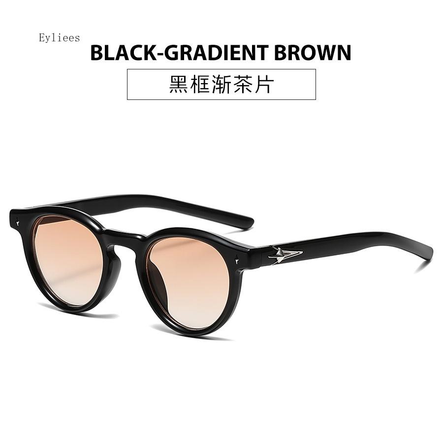 Retro Oval Frame UV400 Sunglasses Unisex Personality Catwalk Small Frame Eyewear for Men And Women