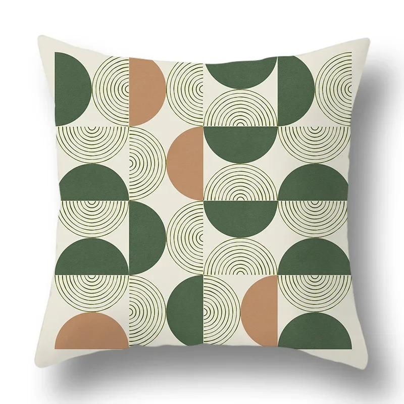 Green Plant Sofa Cushion Comfort Pillow Office Pillowcase Living Room Home Decorative Printed Pillowcase