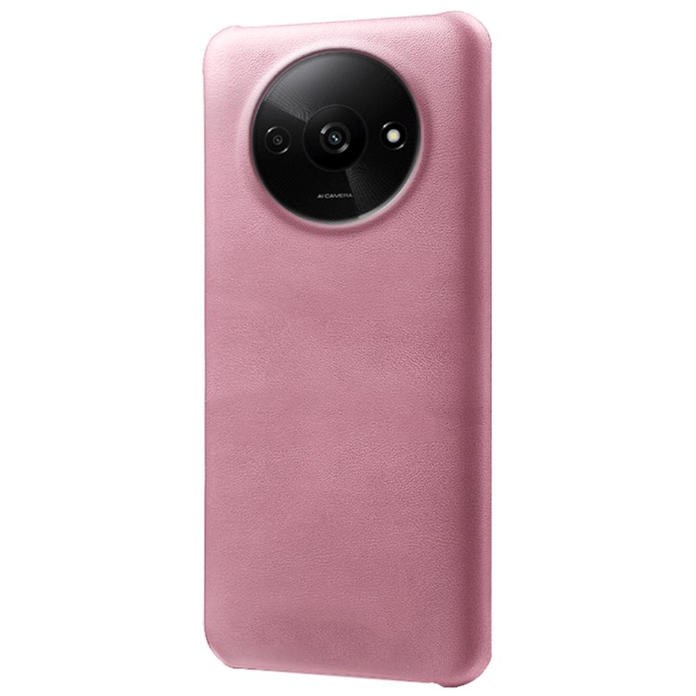 Etui dla Xiaomi Redmi A3 4G/Poco C61 4G, PC pokryte skórą o fakturze cielęcej, cienka osłona