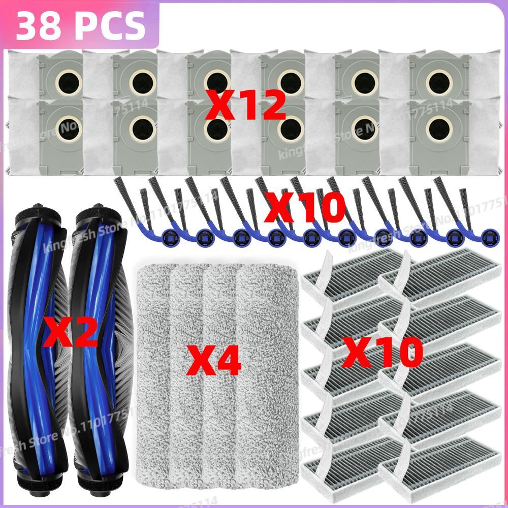 Fit For ( ECOVACS T80 PRO OMNI / T80 OMNI ) Vacuum Parts Main Roller Mop Cloth Side Brush Dust Bag HEPA Filter Accessories