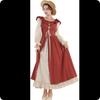 Renaissance Dress Women's Medieval Renaissance Fairy Dress Long Sleeve Irish