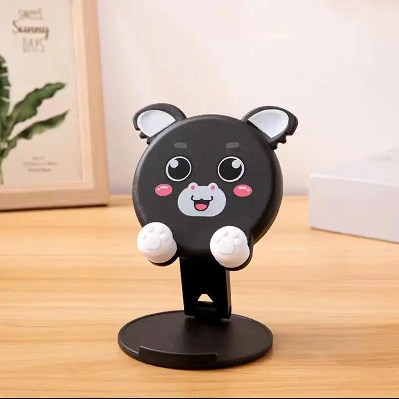 Portable Cartoon Mobile Phone Tablet Holder Desktop Bracket Universal Foldable Lifting Bracket Creative Cute Bracket For Phones