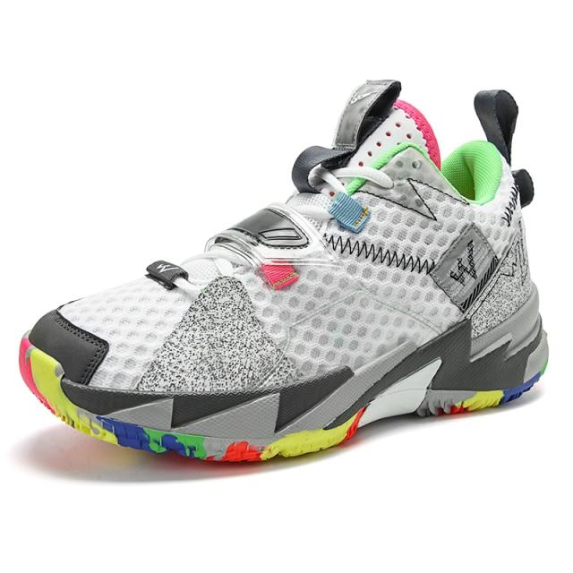 Superstar Fashion Rainbow Basketball Shoes Men Breathable High Top Basketball Shoes Outdoor Street Sneakers Unisex Shoes