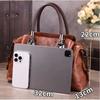 Vintage Style Women's Crossbody Bag Retro Embossed PU Leather Large Capacity Shoulder Messenger Bag with Gradient Color