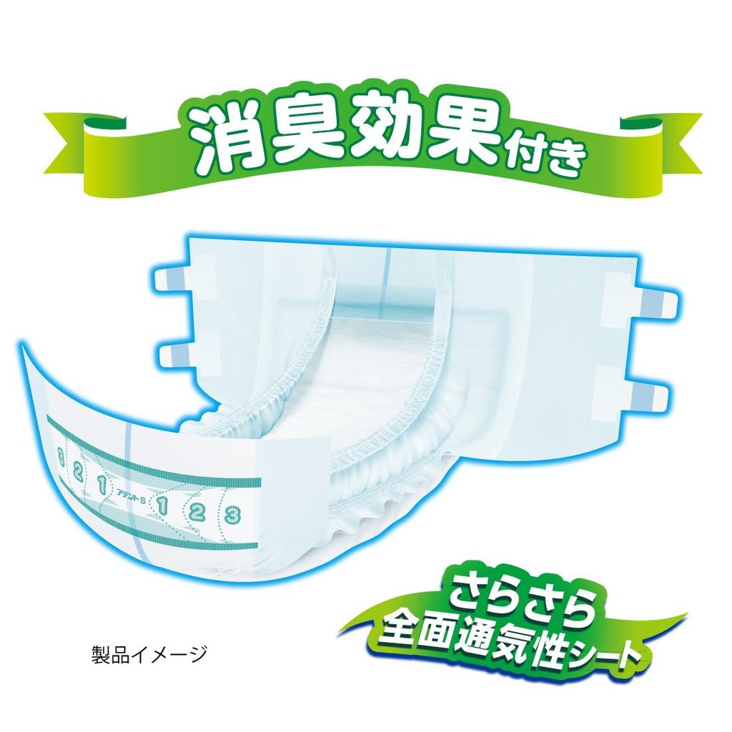 Attends Prevents Back and Side 36 Sheets Tape-Type, Small, Deodorizing, Leakage,