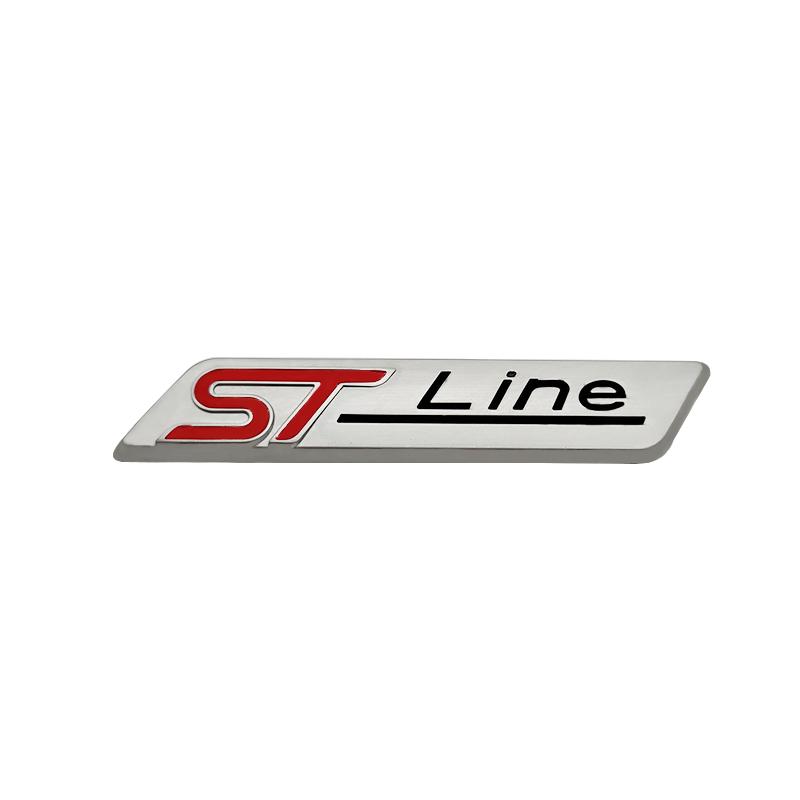 cjbkmg1 Metal 3D Car Sticker ST Line Emblem Badge Decals for Ford FIESTA FOCUS MONDEO Focus X Vignale ST Line Escape EcoBoost Explorer