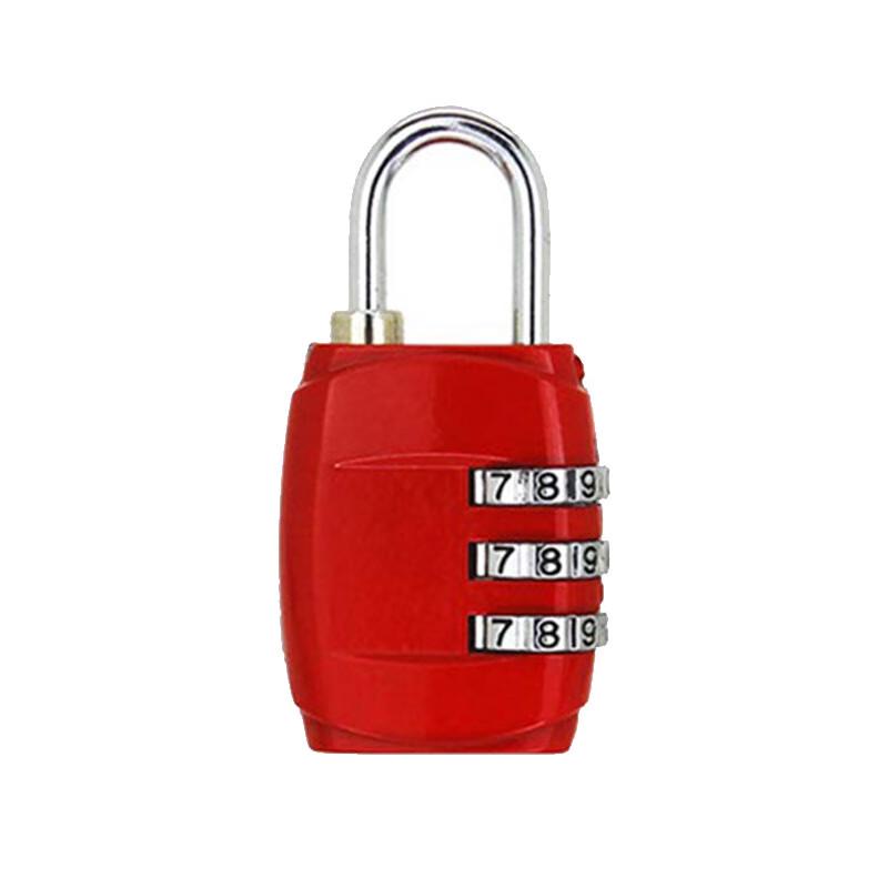 QYC-4299 Zinc Alloy 3-Digit Combination Padlock красный