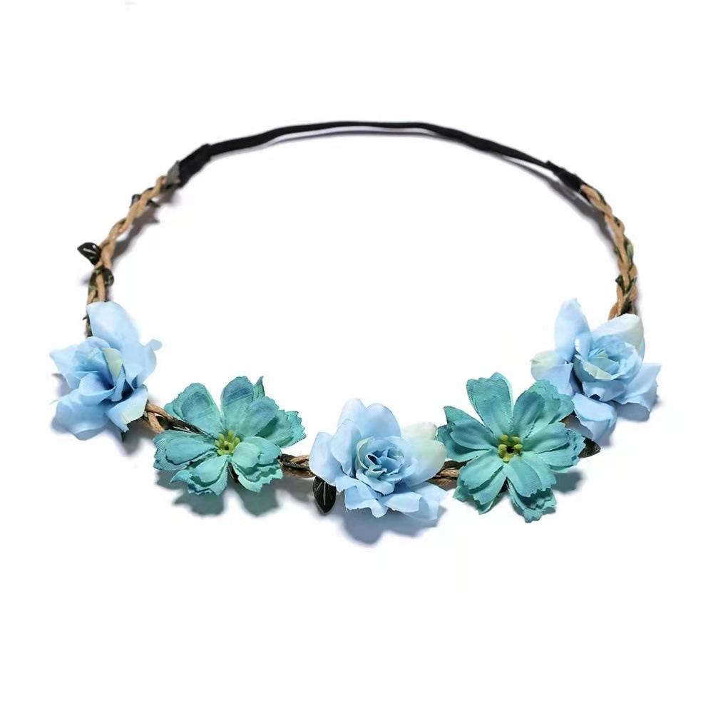 Fashion Women Floral Garlands Headband Crown Girl Headdress Girls Hair Bands Bride Wedding Hair Accessories Headbands Flower
