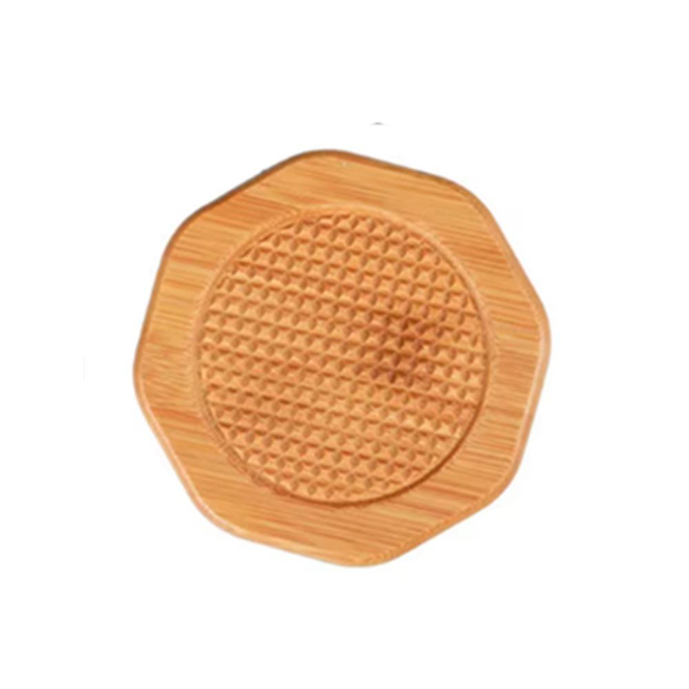 

Thick Wood Coaster Heat Resistant Cup Mat Creative Tea Mug Pad Kitchen Decor Octagon
