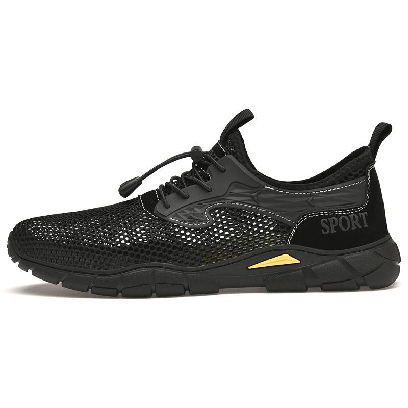 Large size summer new fashion trend outdoor sports men's mesh shoes youth lightweight breathable men's tide