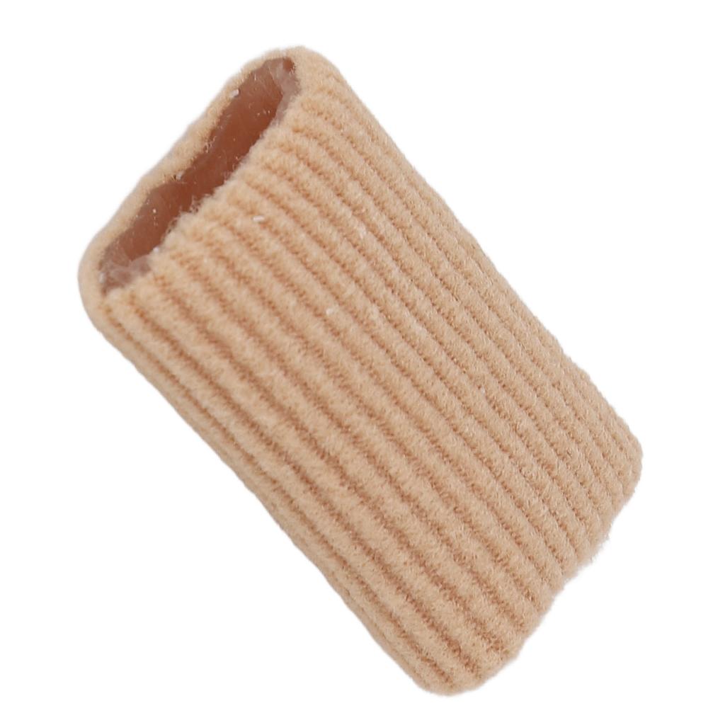 10pcs Toe Cushion Tube Soft Silicone Finger Toe Sleeves Corn Pad Protector for Blisters Calluses M 1.2 X 0.8in