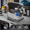 Mould King 10213 Car Engine Building Block Model Kit, 744 Pieces – Realistic Engine Toy, Great for STEM Learning & Gifting, Ages 14+