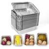 Handton Rectangular Aluminum Foil Containers with Lids