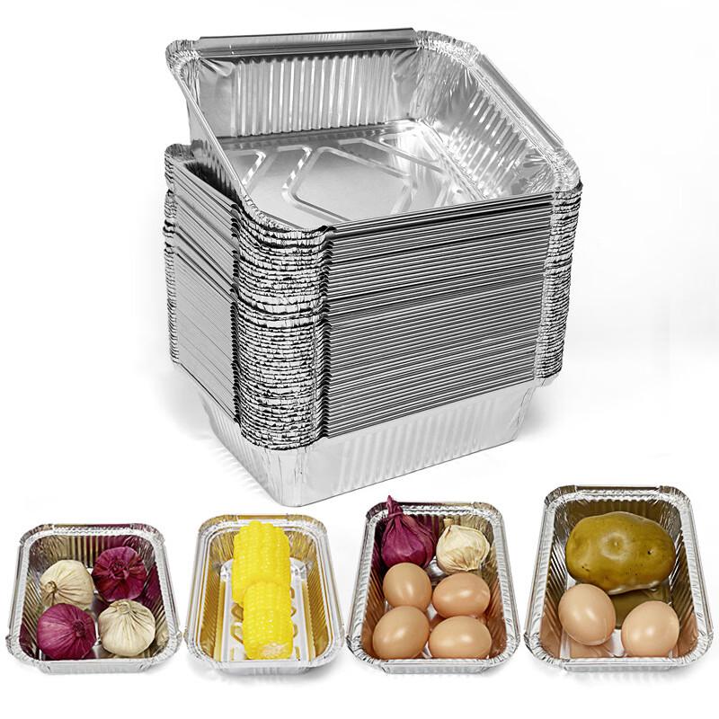 Handton Rectangular Aluminum Foil Containers with Lids