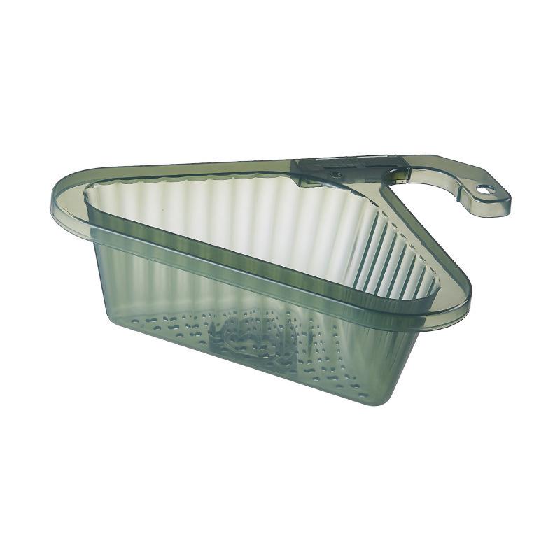 Drain Basket Triangular Non-Slip Easy Hanging Punch Vegetable Cleaning