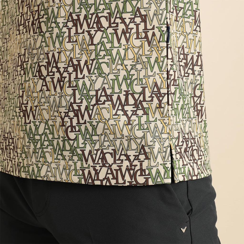 Callaway Short Sleeve Polo Shirt UV Golf C23234104 Size M Men's (Logo Print, Moisture-Wicking, Quick-Drying, Protection, Antibacterial) / /