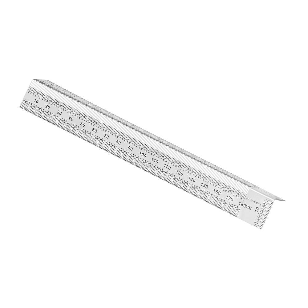 Stainless Steel Bend Rules T-Type Woodworking Scribing Ruler T-Type Ruler Woodworking Measurement