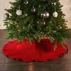 Christmas Tree Skirt Knitted Circular Christmas Tree Skirt Decoration 92cm BowTree Skirt Christmas Day Decoration Supplies