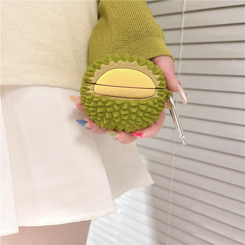 Ins Large Durian Suitable for AirPods Protective Case 1 Personality Apple Wireless Bluetooth 1st Generation Pro1 Earphone Cover Silicone