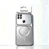 Casing for OPPO A15s A15 Magnetic Metallic Big Window Case