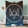 Watch Dogs  Throw Lightweight g Flannel Blanket Soft Skinfriendly for Summer Cooling
