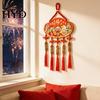 Copper Bell Door Charm Chinese New Year Decoration 2026 of The Horse Sign Traditional Wall Wealth And Happiness Ornament Hanging with Small Bells