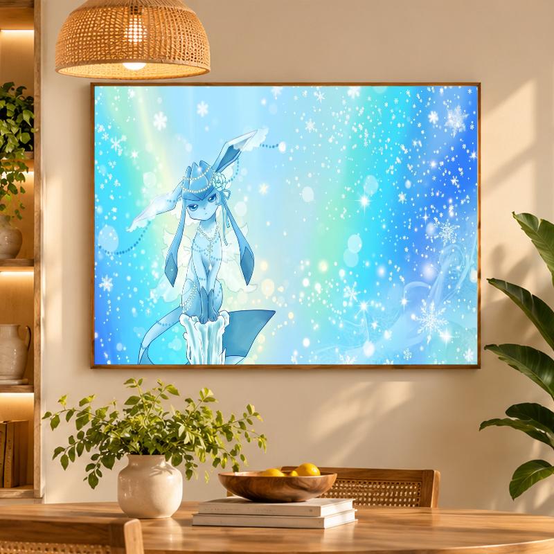 5D Diamond Painting Glaceon DIY Full Drill Diamond Art Kit Home Decoration