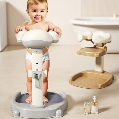 Baby Standing Bathtub with Anti-slip and Anti-side-slip Function, Adjustable Baby Multi-functional Bathtub Stand