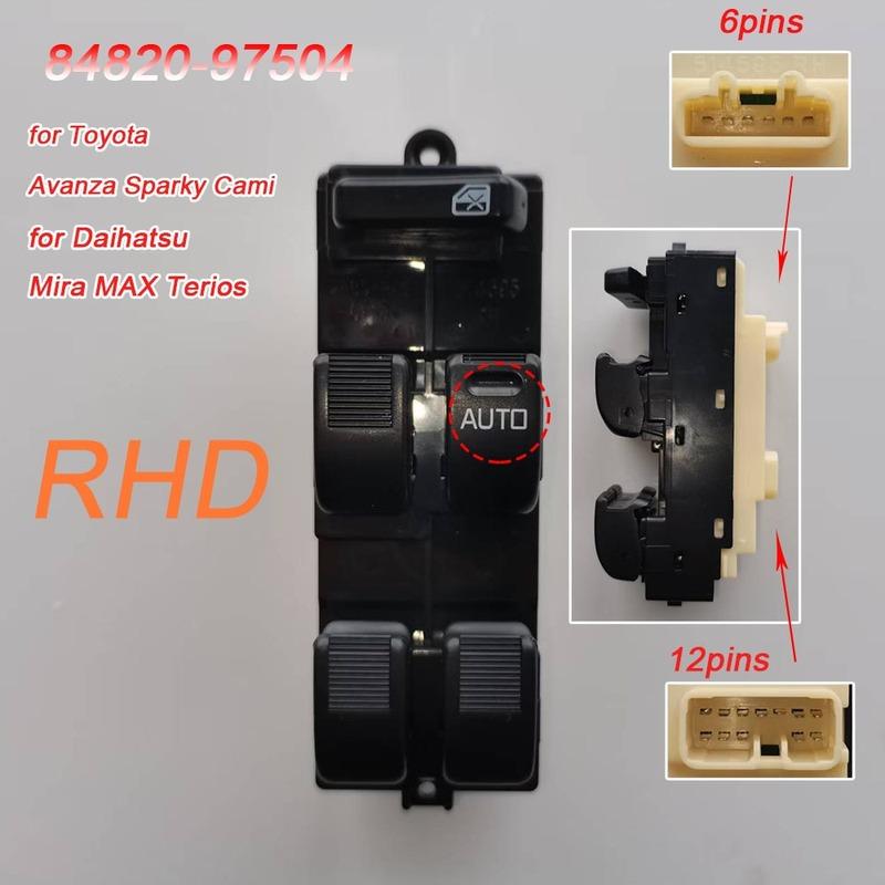 

Car Accessories for Toyota Avanza Sparky Cami Daihatsu Mira MAX Terios RHD power Window Control Switch Adjust Parts 84820-97504 84820-97504