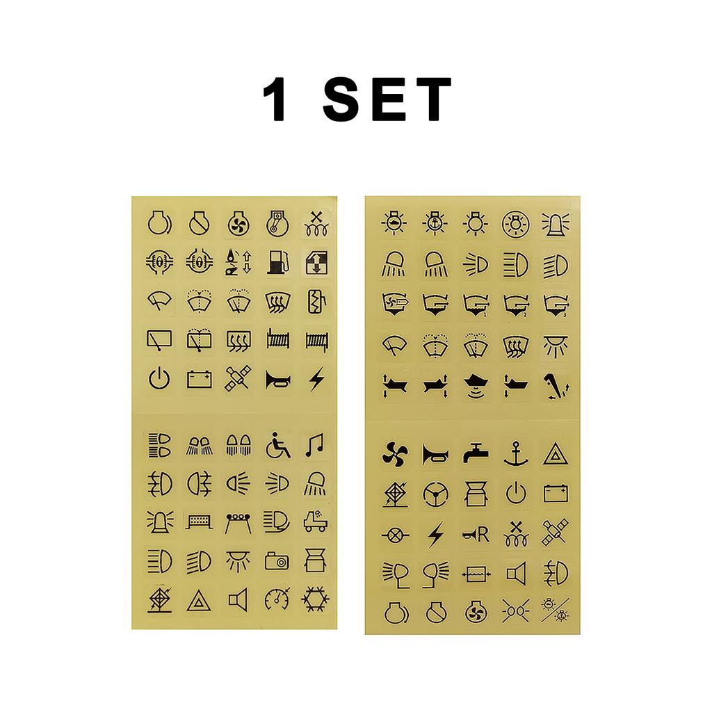 144-Logos Switch Transparent Sticker Label Decal for Car Marine Boat Truck Trailer Dashboard Console Switch Panel Clear Decals