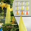 Yellow Chiffon Hanfu Fabric: Semi-Transparent Chinese Style Cloth for Innovative Decor