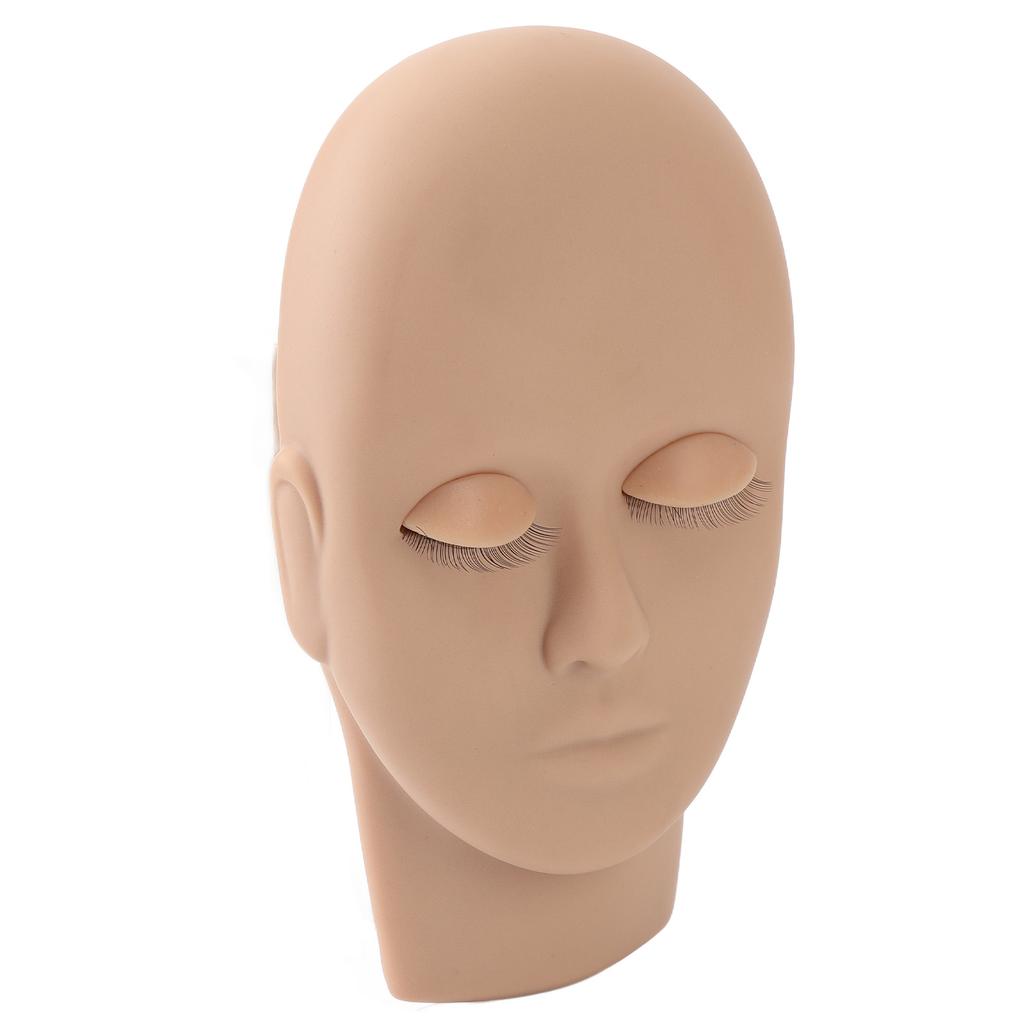 Lash Mannequin Head Reusable   Rubber Replaced Eyelids Mannequin Head for Lash Extension Practice